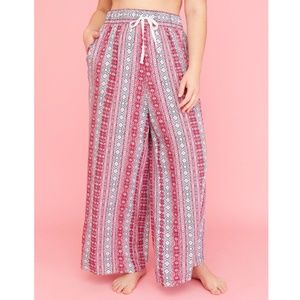 WOVEN WIDE LEG SLEEP PANT WITH POCKETS SZ 14/16